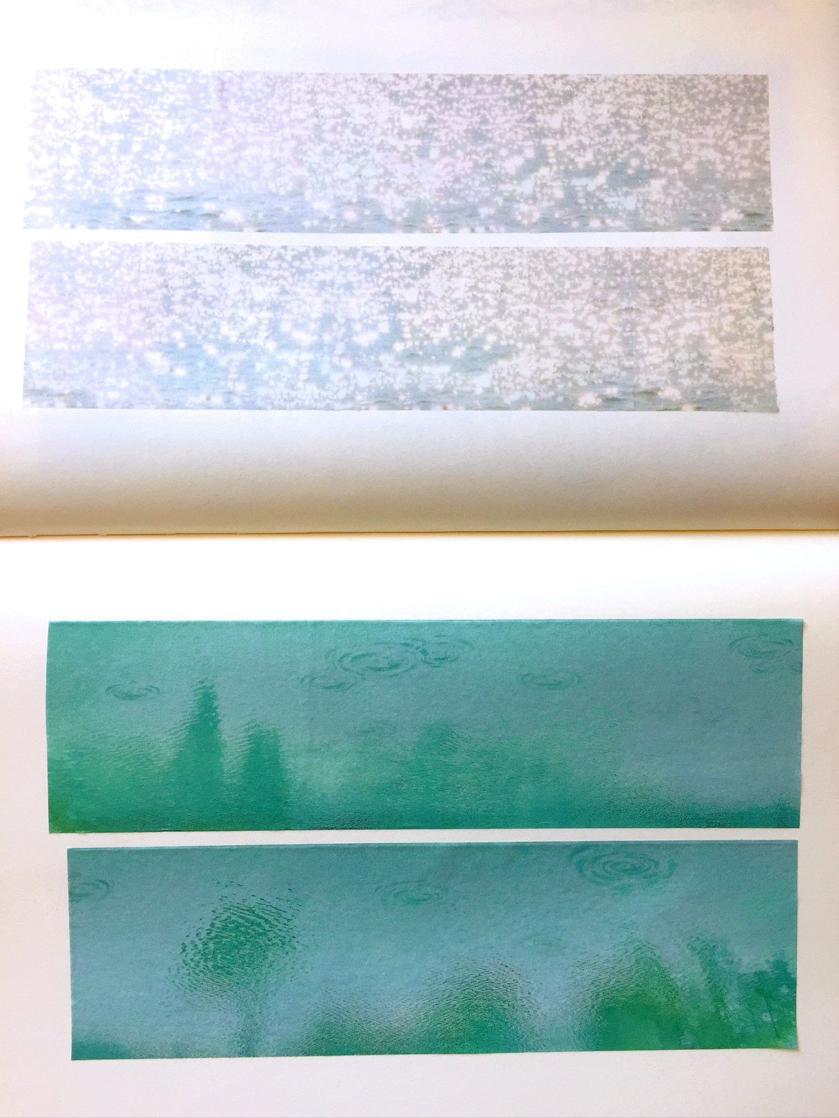 Lake water - reflection & ripples washi tape SAMPLES