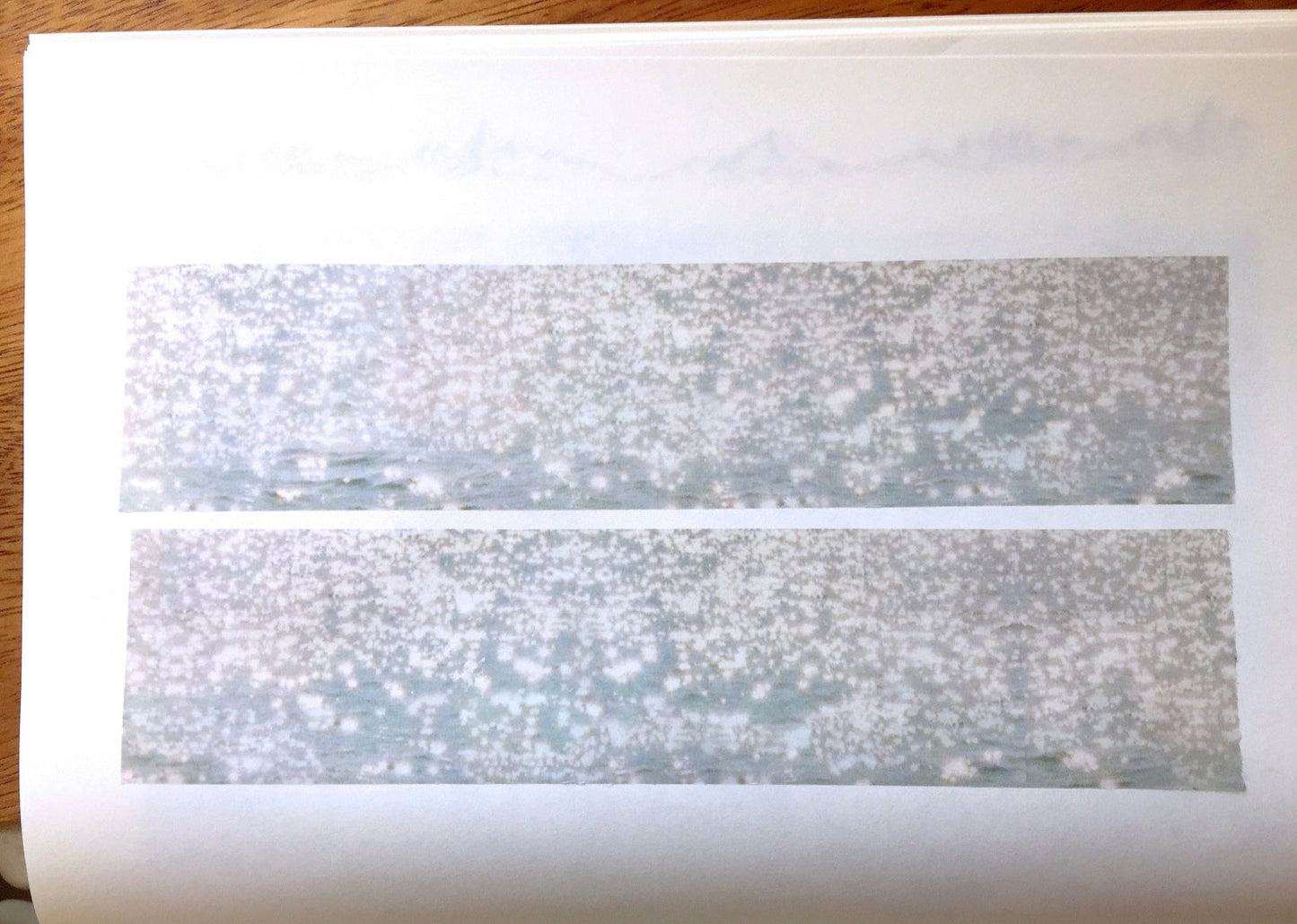 Lake water - reflection & ripples washi tape SAMPLES