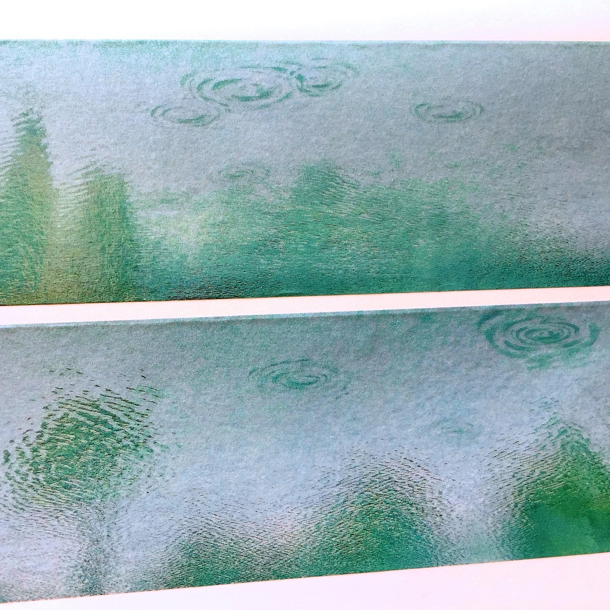 Lake water - reflection & ripples washi tape SAMPLES