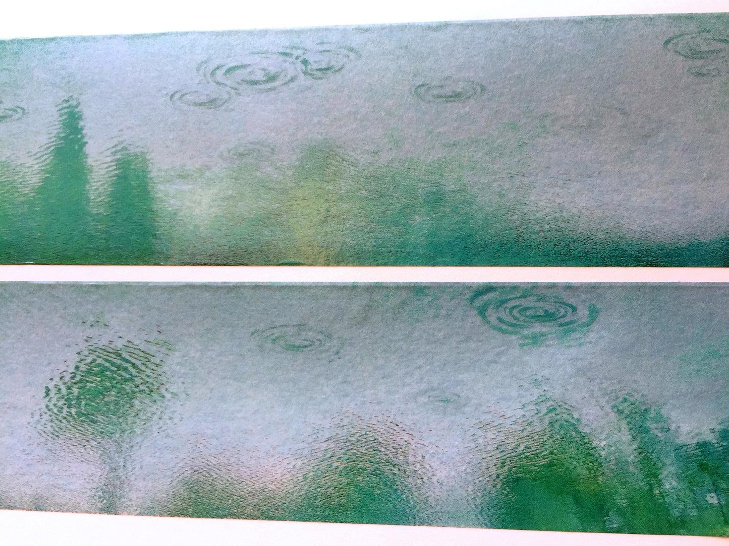 Lake water - reflection & ripples washi tape SAMPLES
