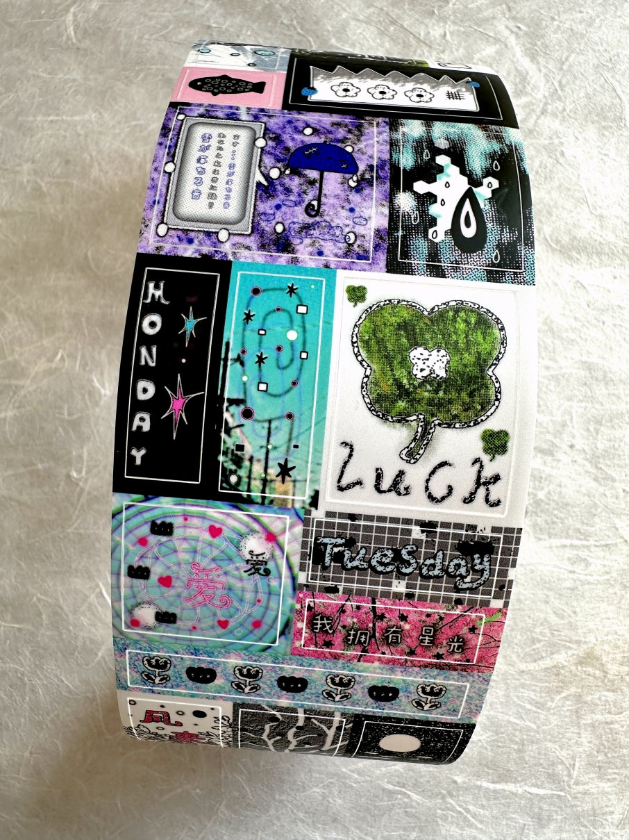 Wakawaka - Dream Core kiss-cut matte synthetic paper tape SAMPLES