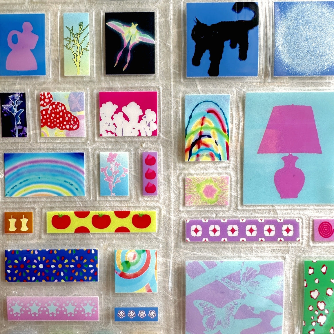 Wakawaka - Deco rectangles kiss-cut PET tape SAMPLES