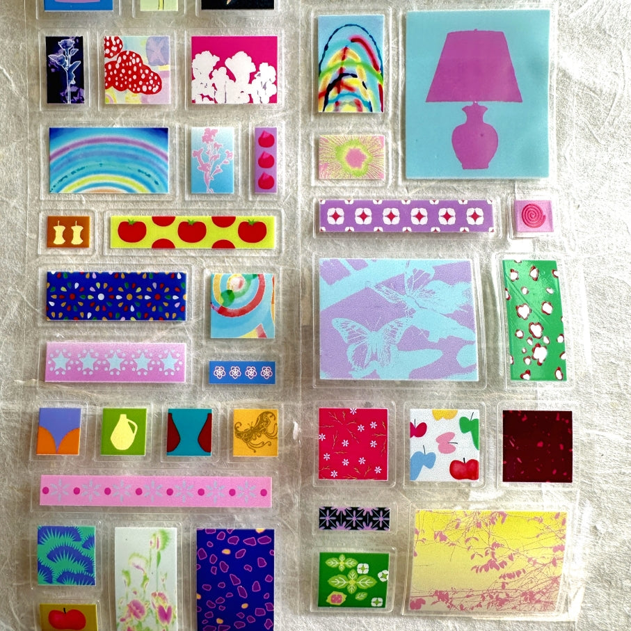Wakawaka - Deco rectangles kiss-cut PET tape SAMPLES