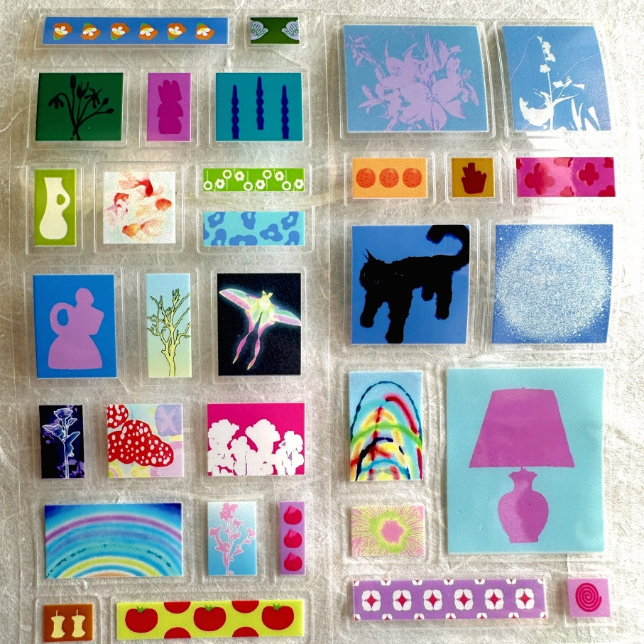 Wakawaka - Deco rectangles kiss-cut PET tape SAMPLES