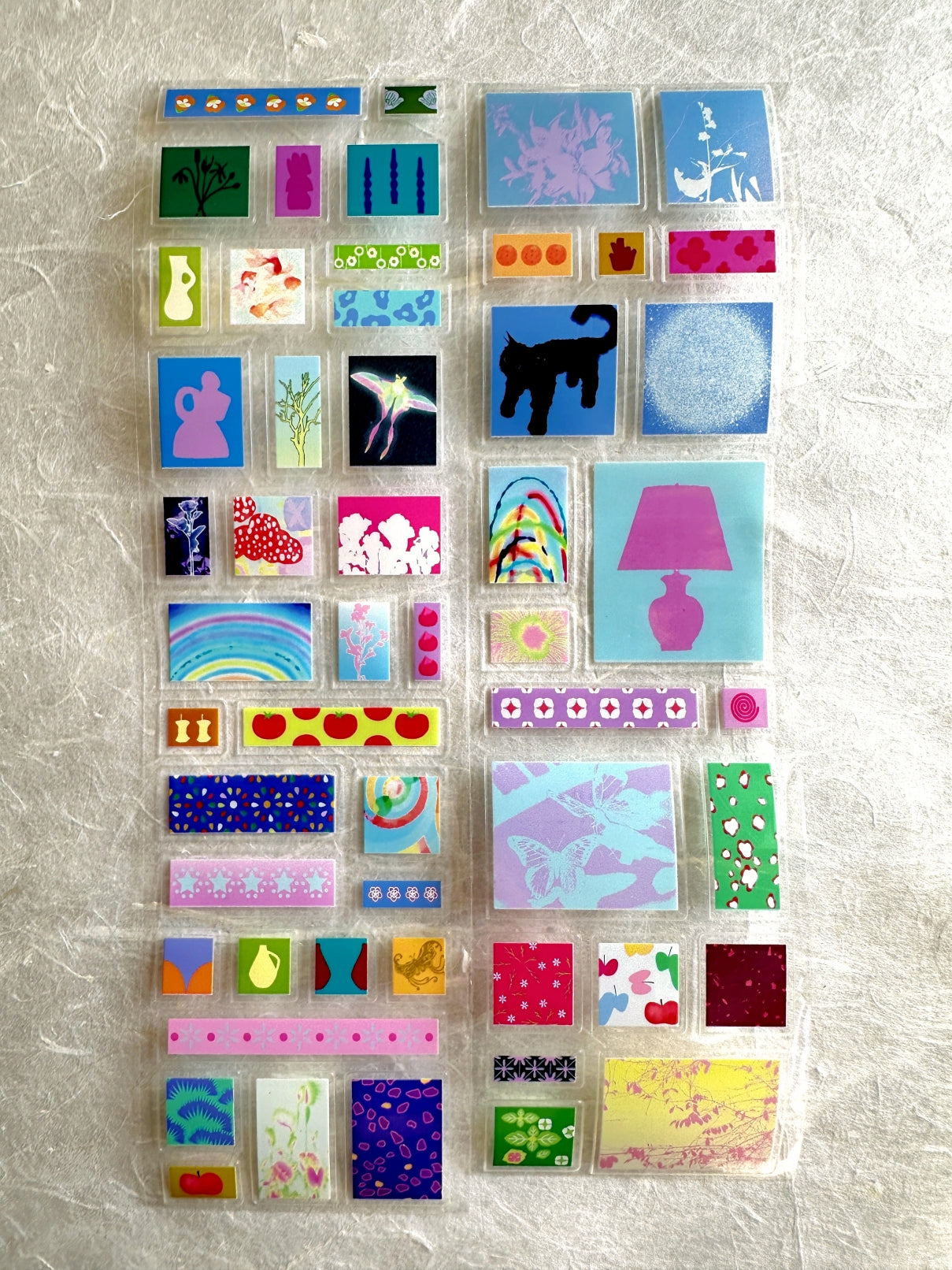 Wakawaka - Deco rectangles kiss-cut PET tape SAMPLES