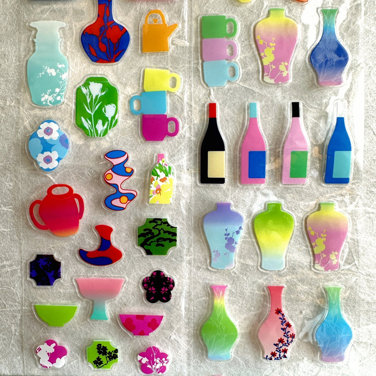 Wakawaka - Vases & bottles kiss-cut PET tape SAMPLES