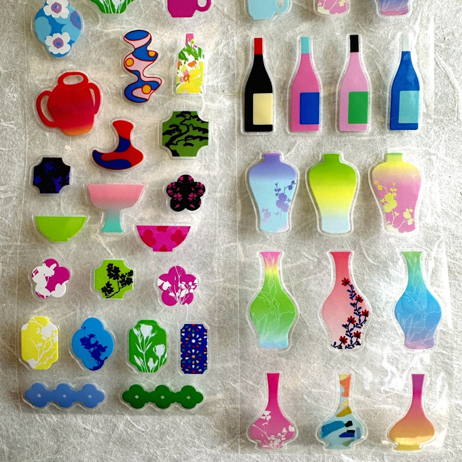 Wakawaka - Vases & bottles kiss-cut PET tape SAMPLES