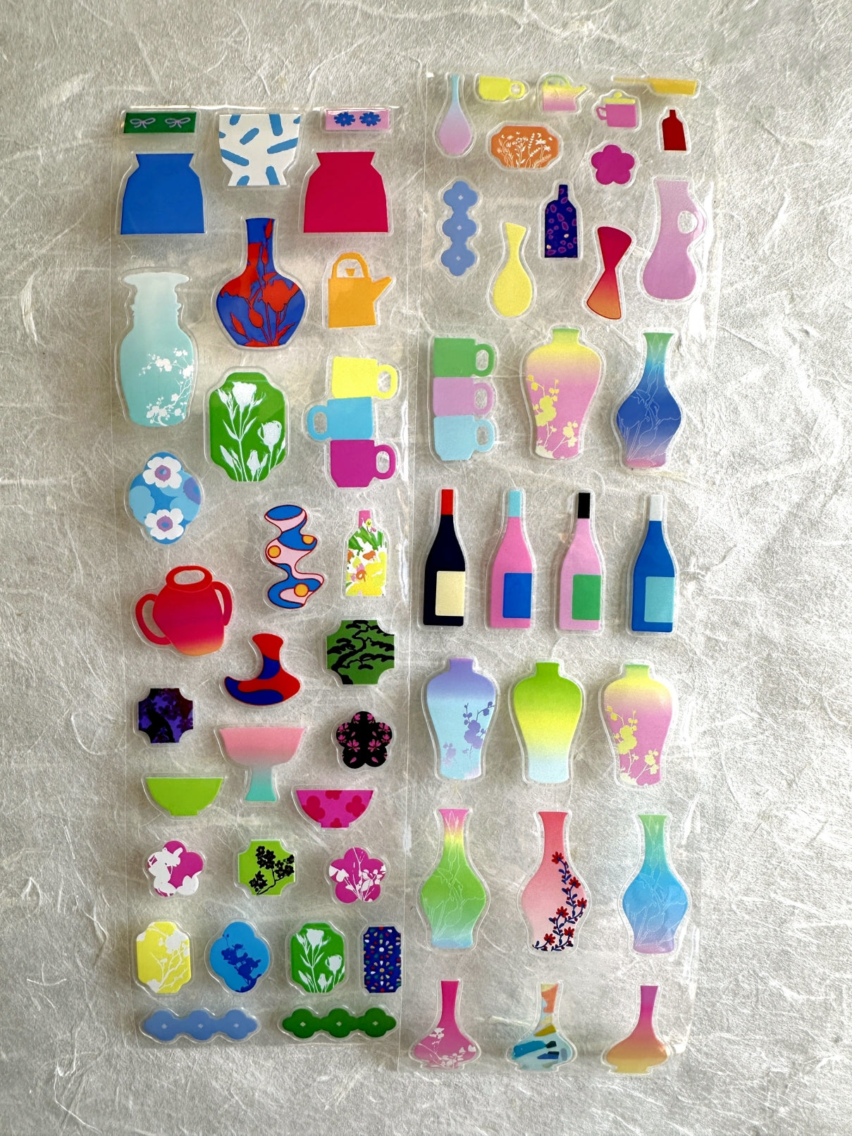 Wakawaka - Vases & bottles kiss-cut PET tape SAMPLES