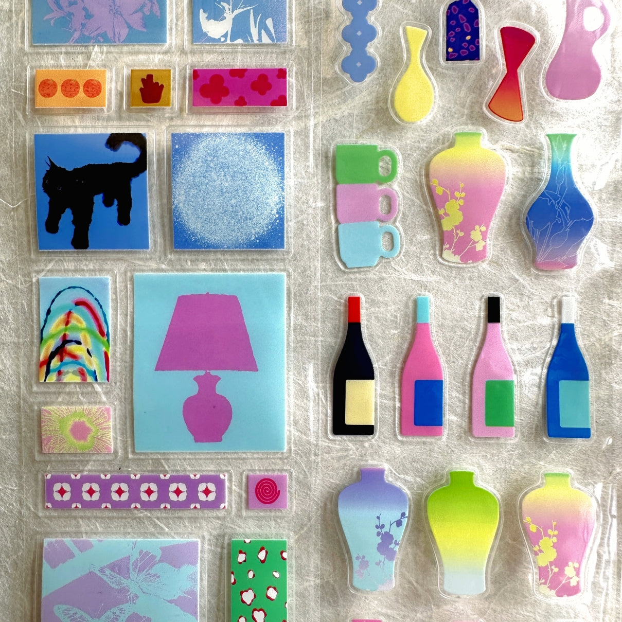 Wakawaka - Deco rectangles kiss-cut PET tape SAMPLES