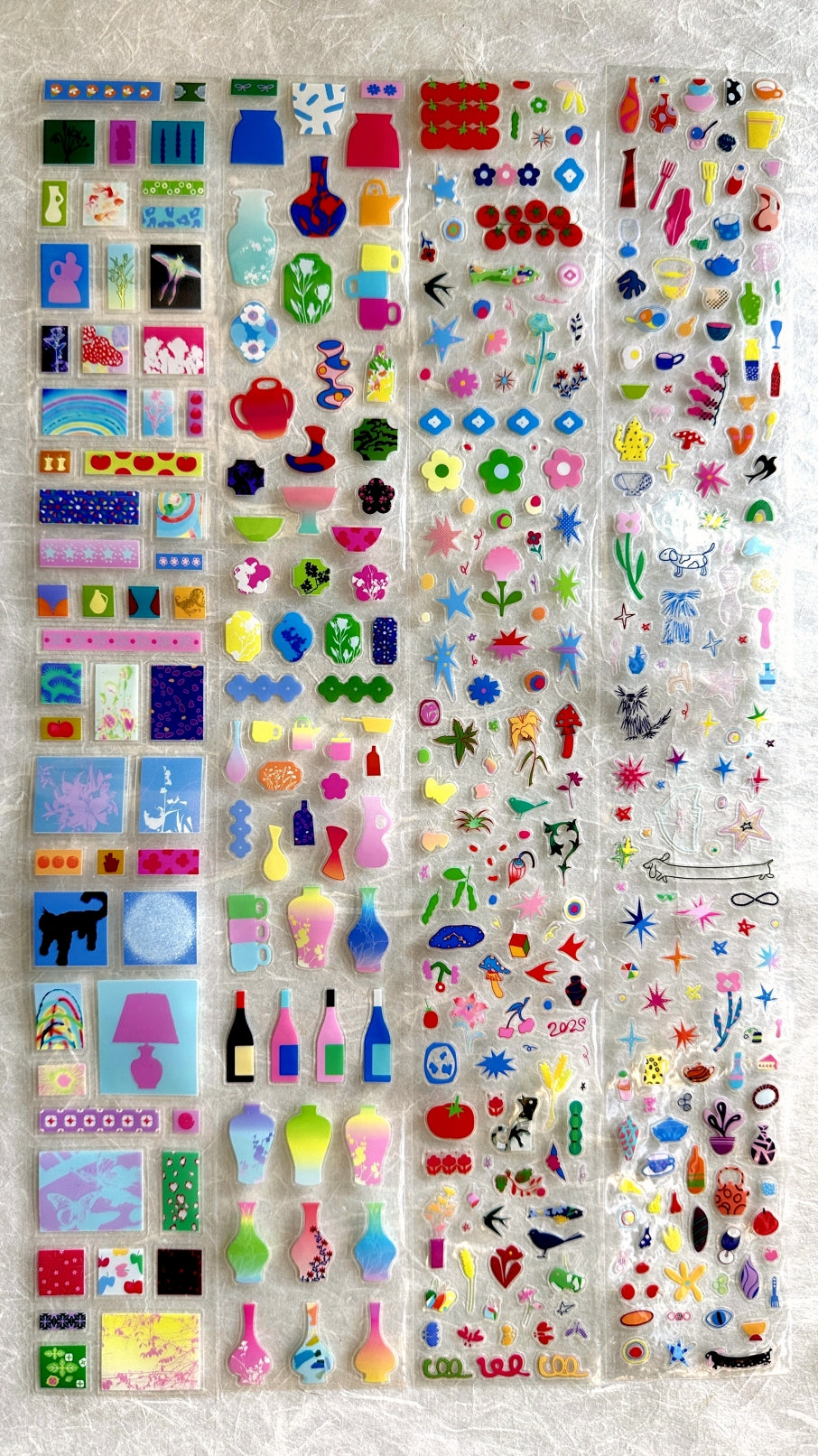 Wakawaka - Vases & bottles kiss-cut PET tape SAMPLES