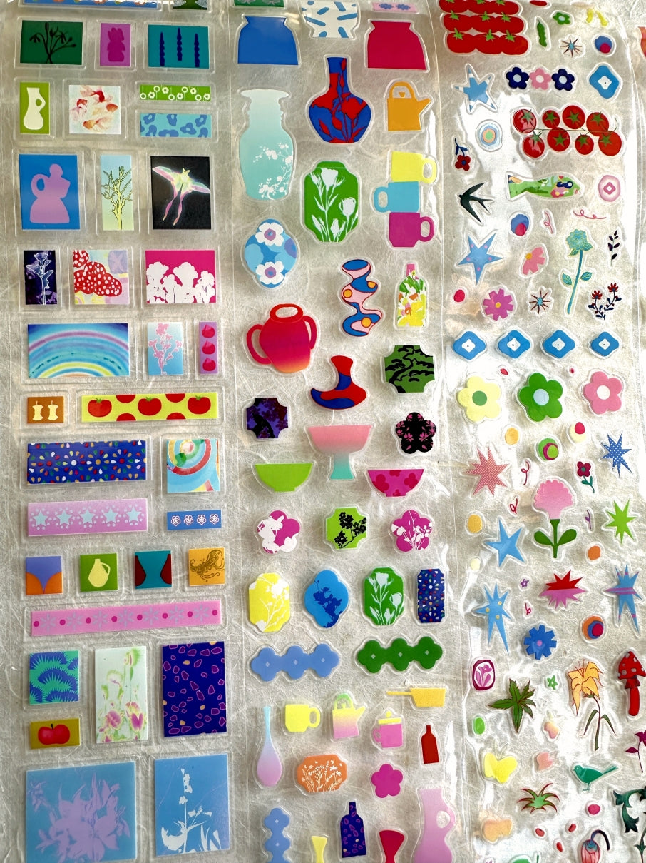 Wakawaka - Vases & bottles kiss-cut PET tape SAMPLES