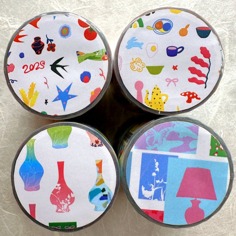 Wakawaka - Vases & bottles kiss-cut PET tape SAMPLES