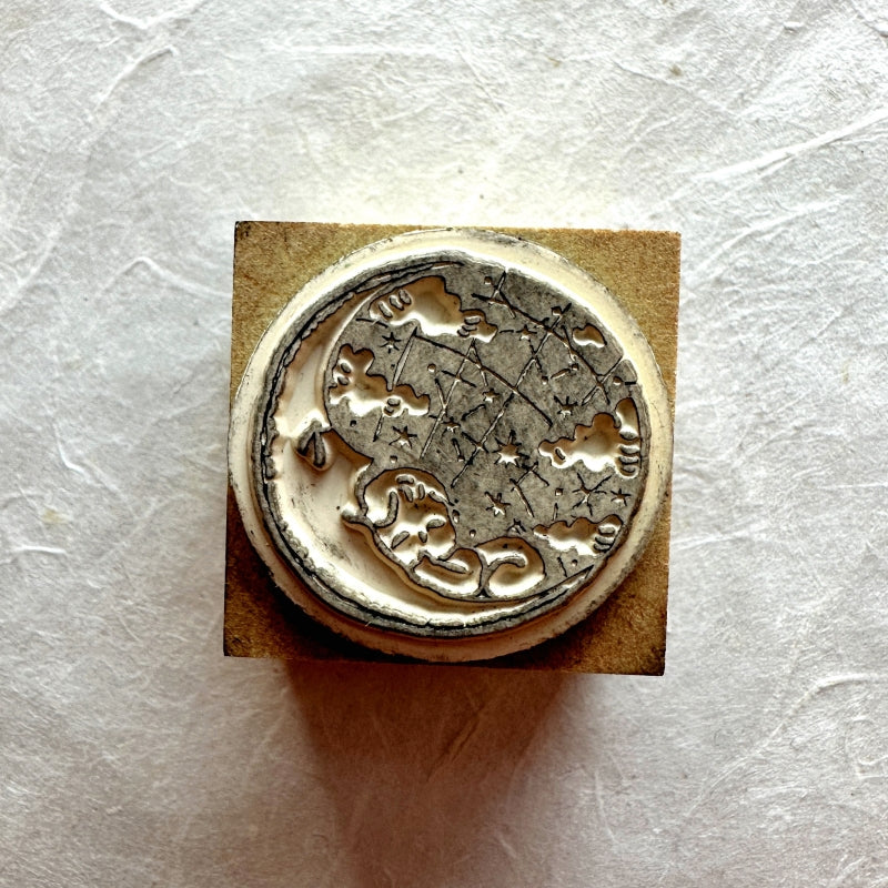 CTFJ x Wakimichi Stamp - Baby on the Moon rubber stamp [Pre-Loved]