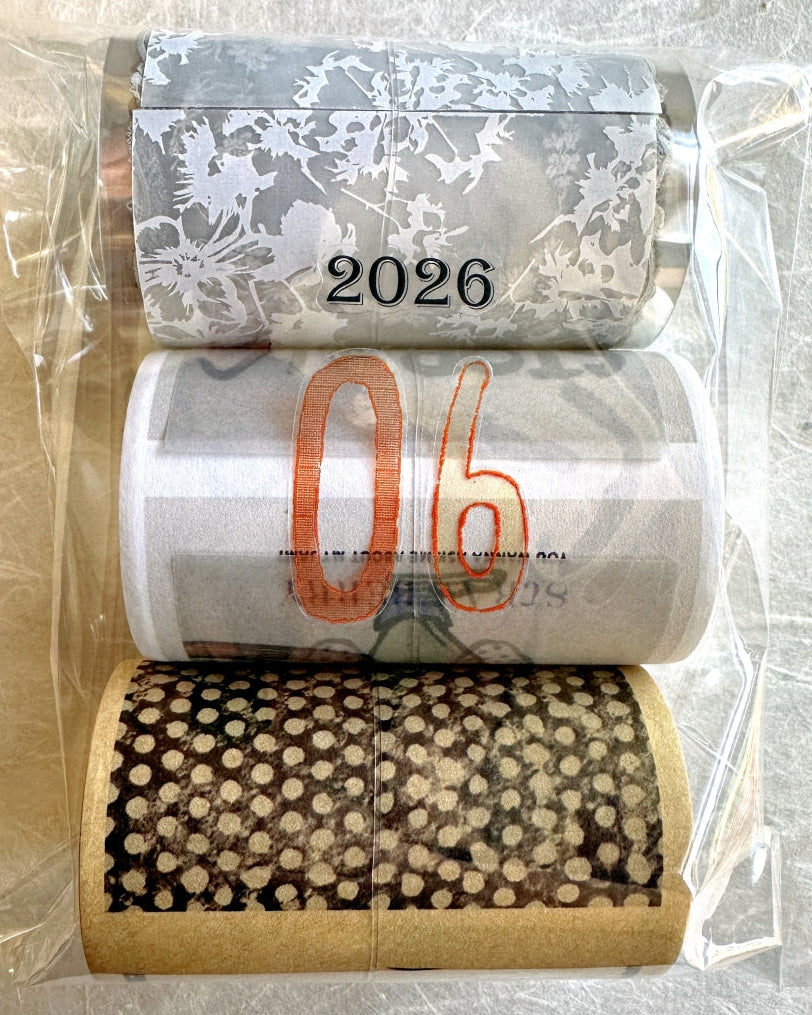 Wanle Studio - Colorful Long Numbers kiss-cut washi & PET tape SAMPLES