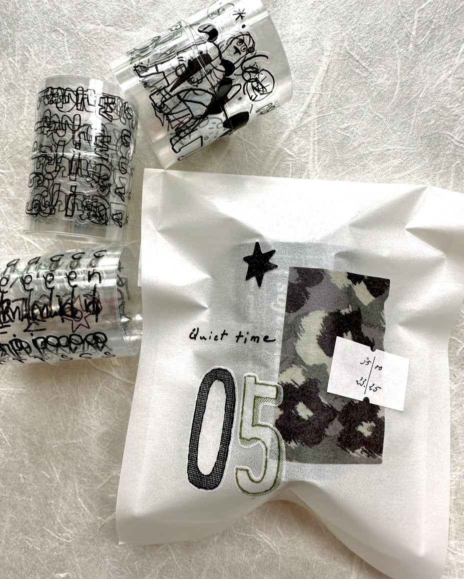 Muguang (Brand) - Empty Mountain Weaving series pre-cut washi tape SAMPLES