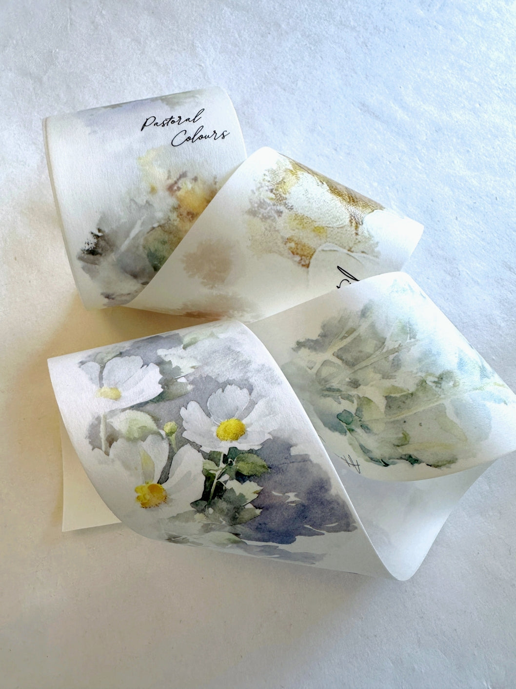 Xiaobaijia - Pastoral Colours washi & PET tape (6 cm x 120 cm) SAMPLES