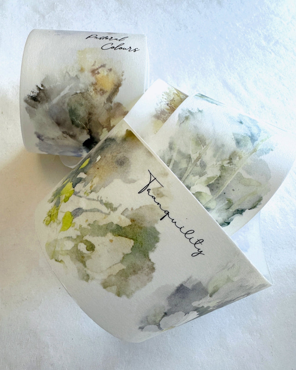 Xiaobaijia - Pastoral Colours washi & PET tape (6 cm x 120 cm) SAMPLES