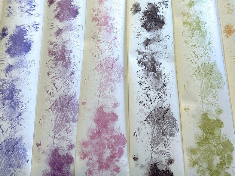 Xiaobaijia - Smudge pattern backgrounds washi & PET tape