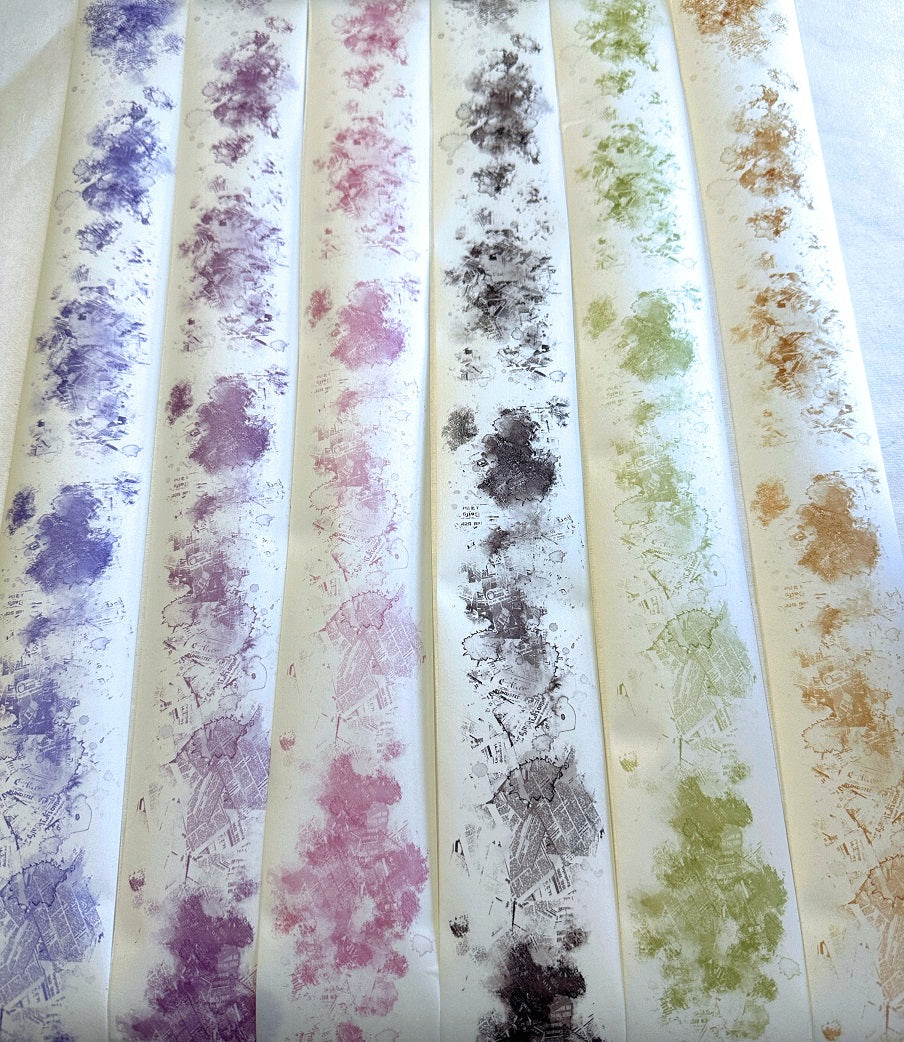 Xiaobaijia - Smudge pattern backgrounds washi & PET tape