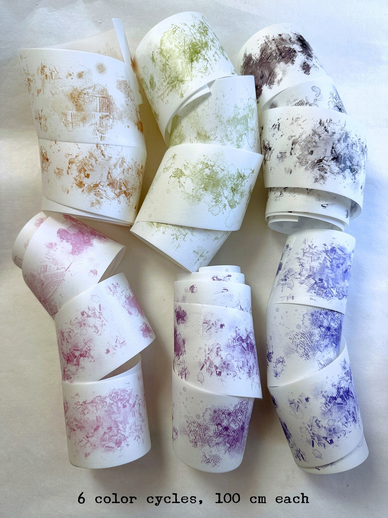 Xiaobaijia - Smudge pattern backgrounds washi & PET tape