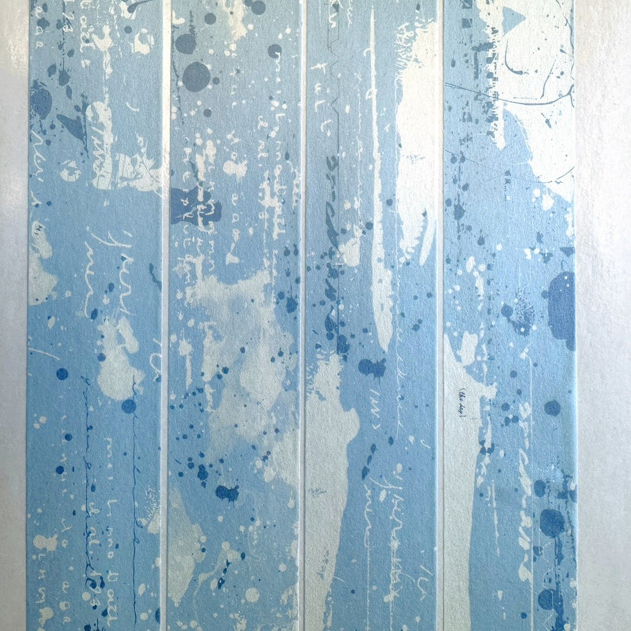 Xiaobaijia - Blue Fantasy washi tape SAMPLES