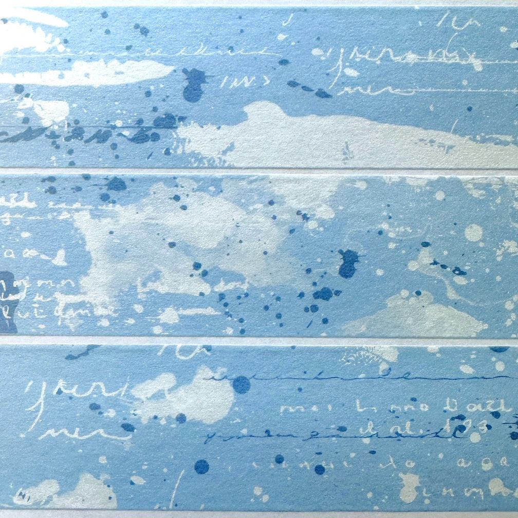 Xiaobaijia - Blue Fantasy washi tape SAMPLES
