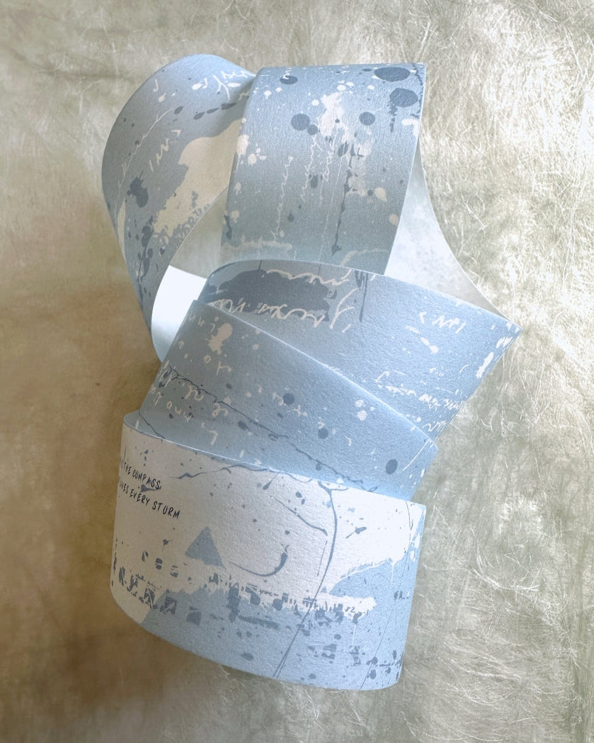 Xiaobaijia - Blue Fantasy washi tape SAMPLES