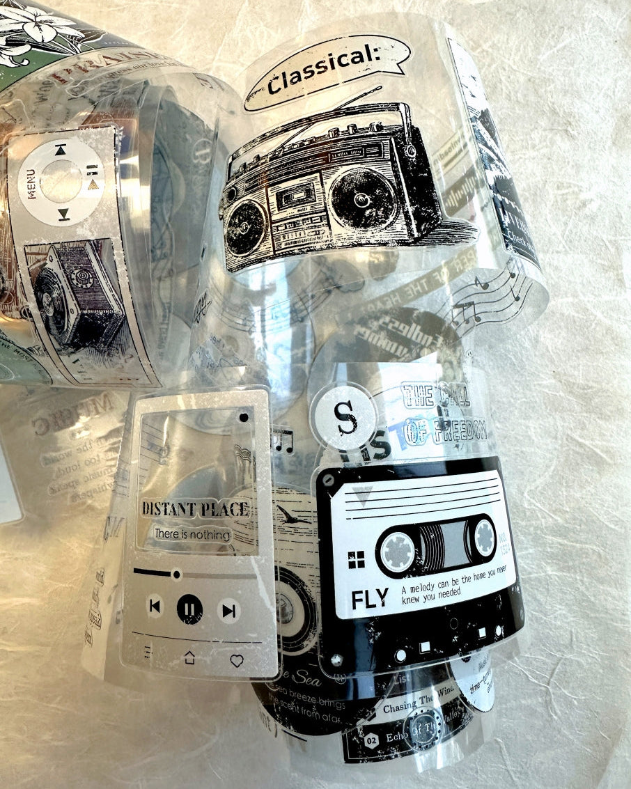 Xiaobaijia - Record Frame kiss-cut PET tape (6 cm x 200 cm) SAMPLES