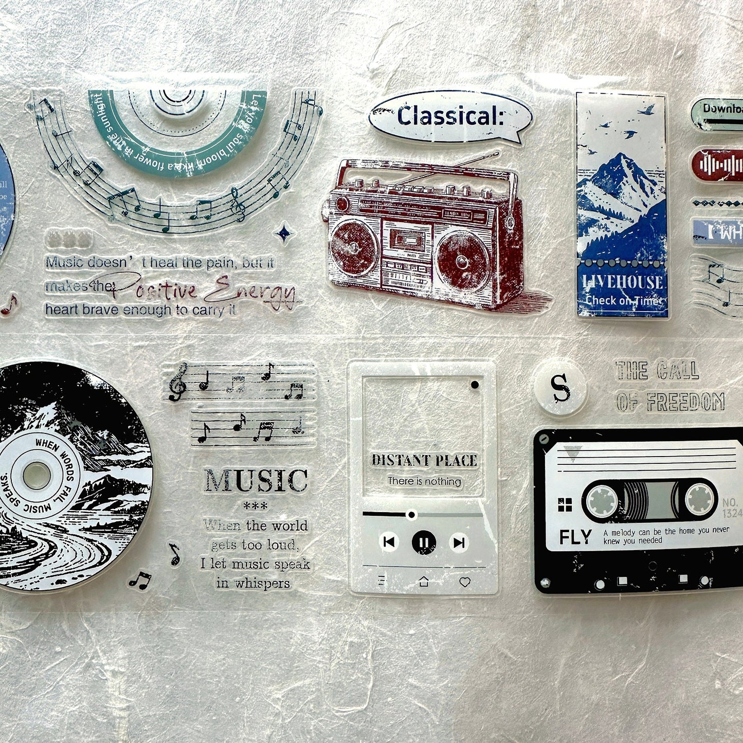 Xiaobaijia - Record Frame kiss-cut PET tape (6 cm x 200 cm) SAMPLES