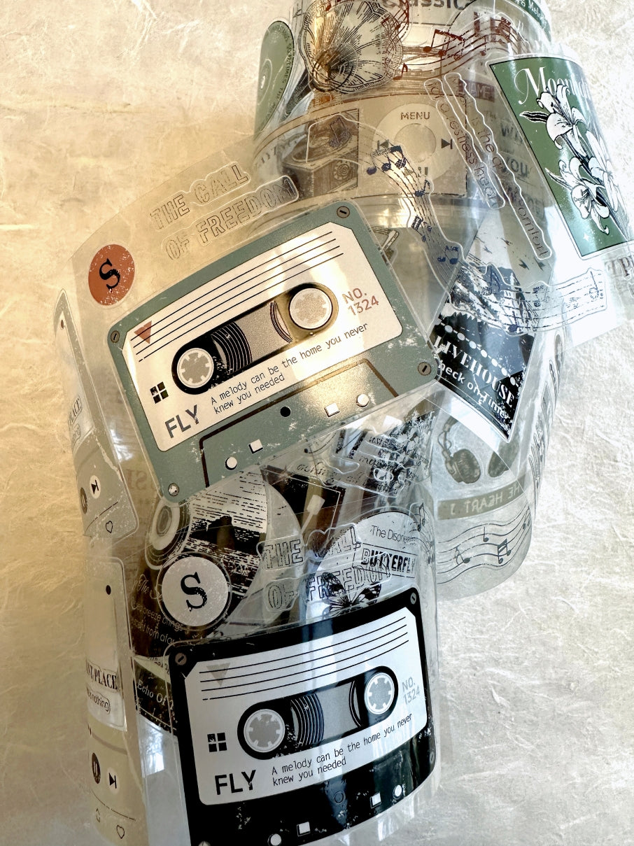 Xiaobaijia - Record Frame kiss-cut PET tape (6 cm x 200 cm) SAMPLES