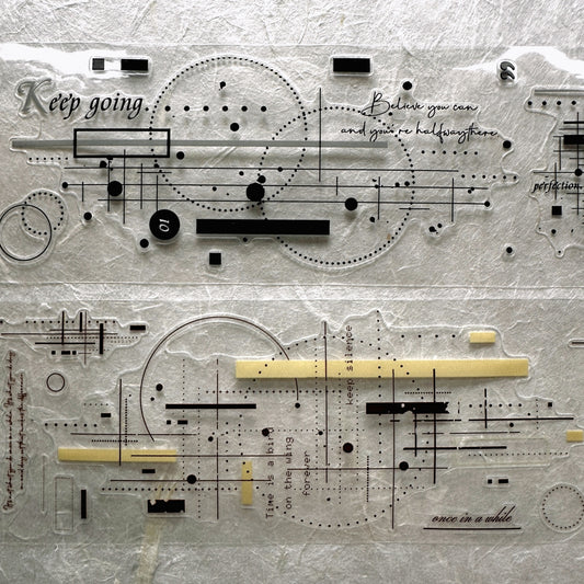 XiaoBaiJia - Shadow Minor Key kiss-cut PET tape SAMPLES