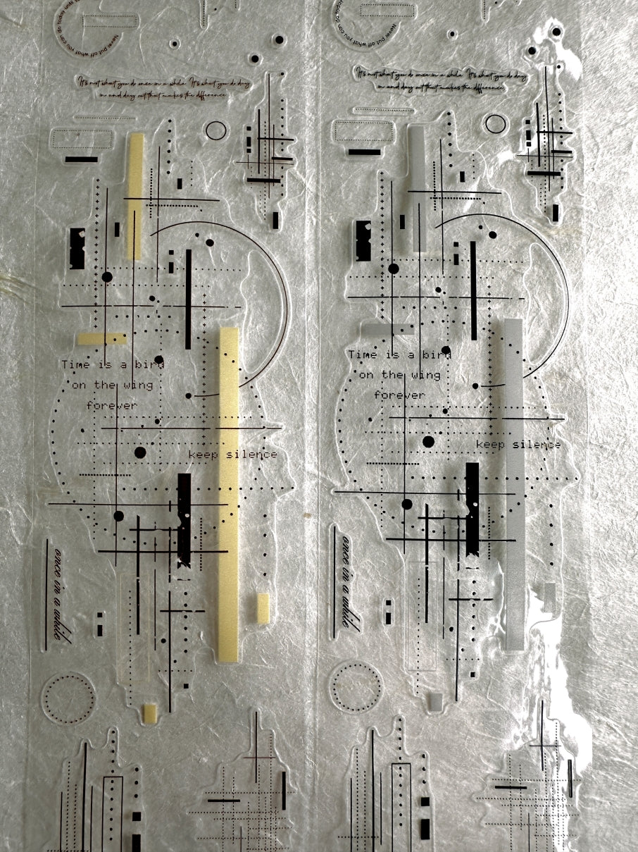 XiaoBaiJia - Shadow Minor Key kiss-cut PET tape SAMPLES