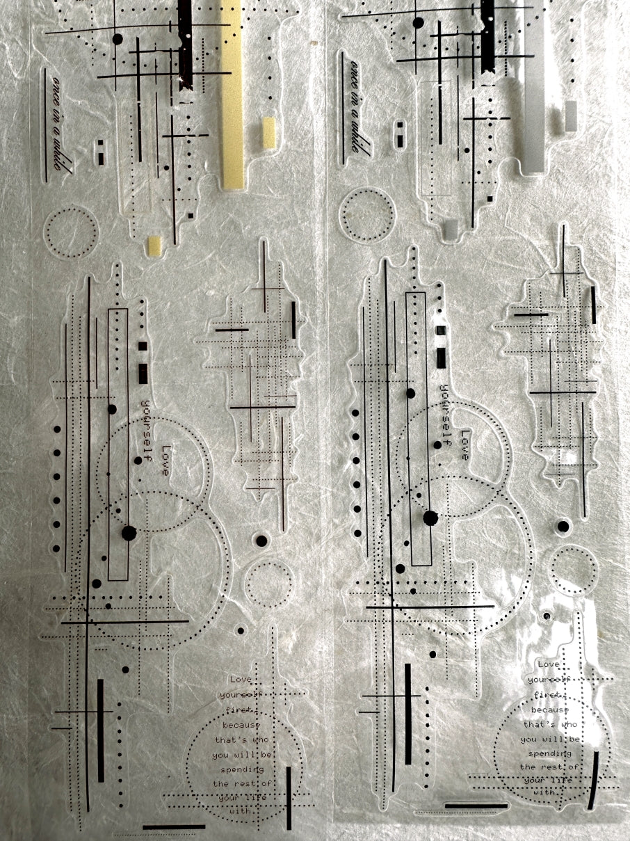 XiaoBaiJia - Shadow Minor Key kiss-cut PET tape SAMPLES