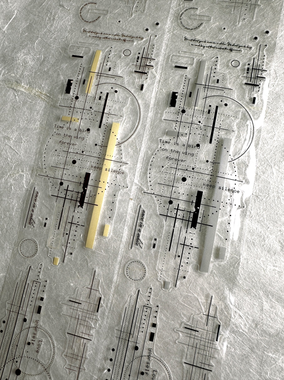 XiaoBaiJia - Shadow Minor Key kiss-cut PET tape SAMPLES