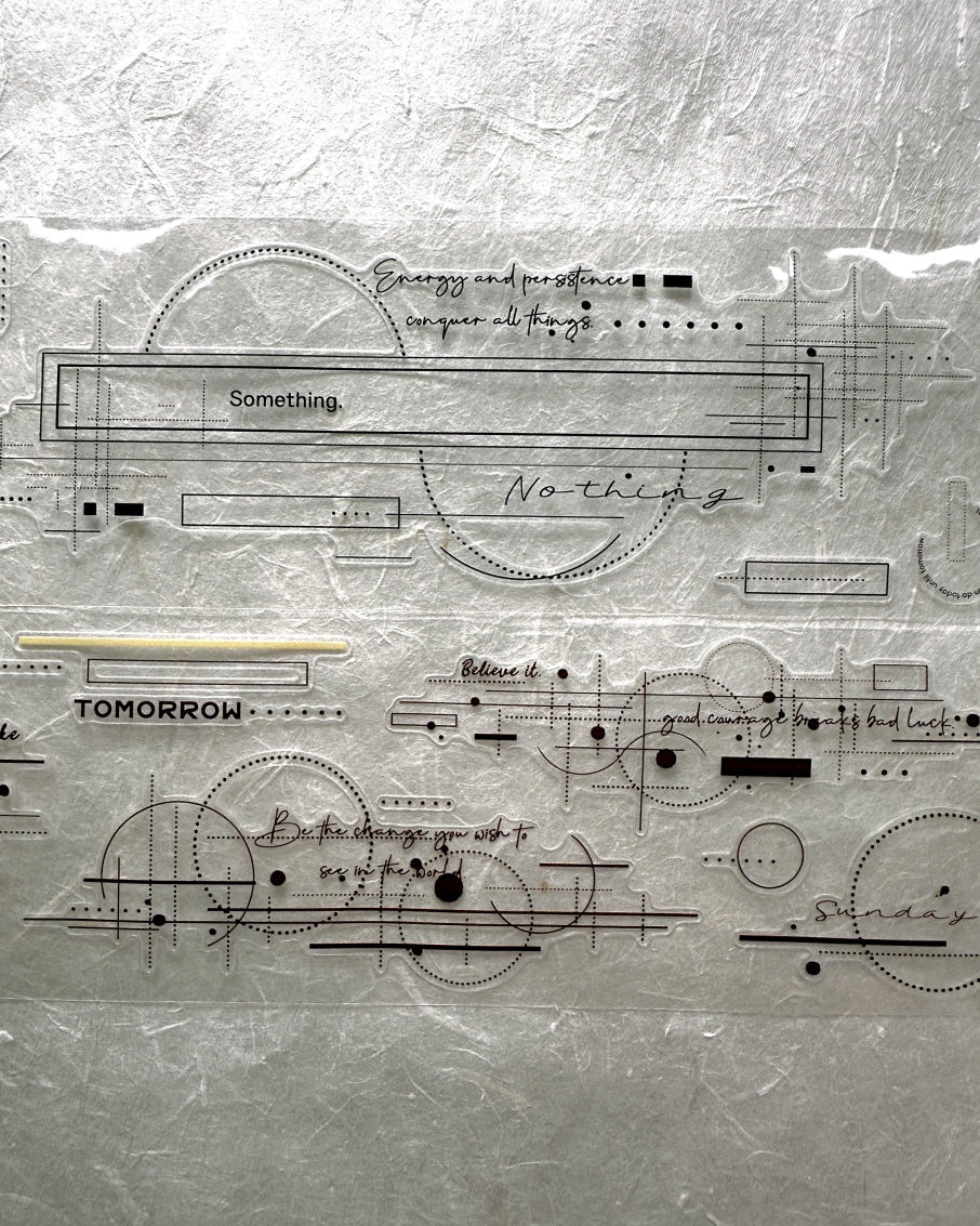 XiaoBaiJia - Shadow Minor Key kiss-cut PET tape SAMPLES