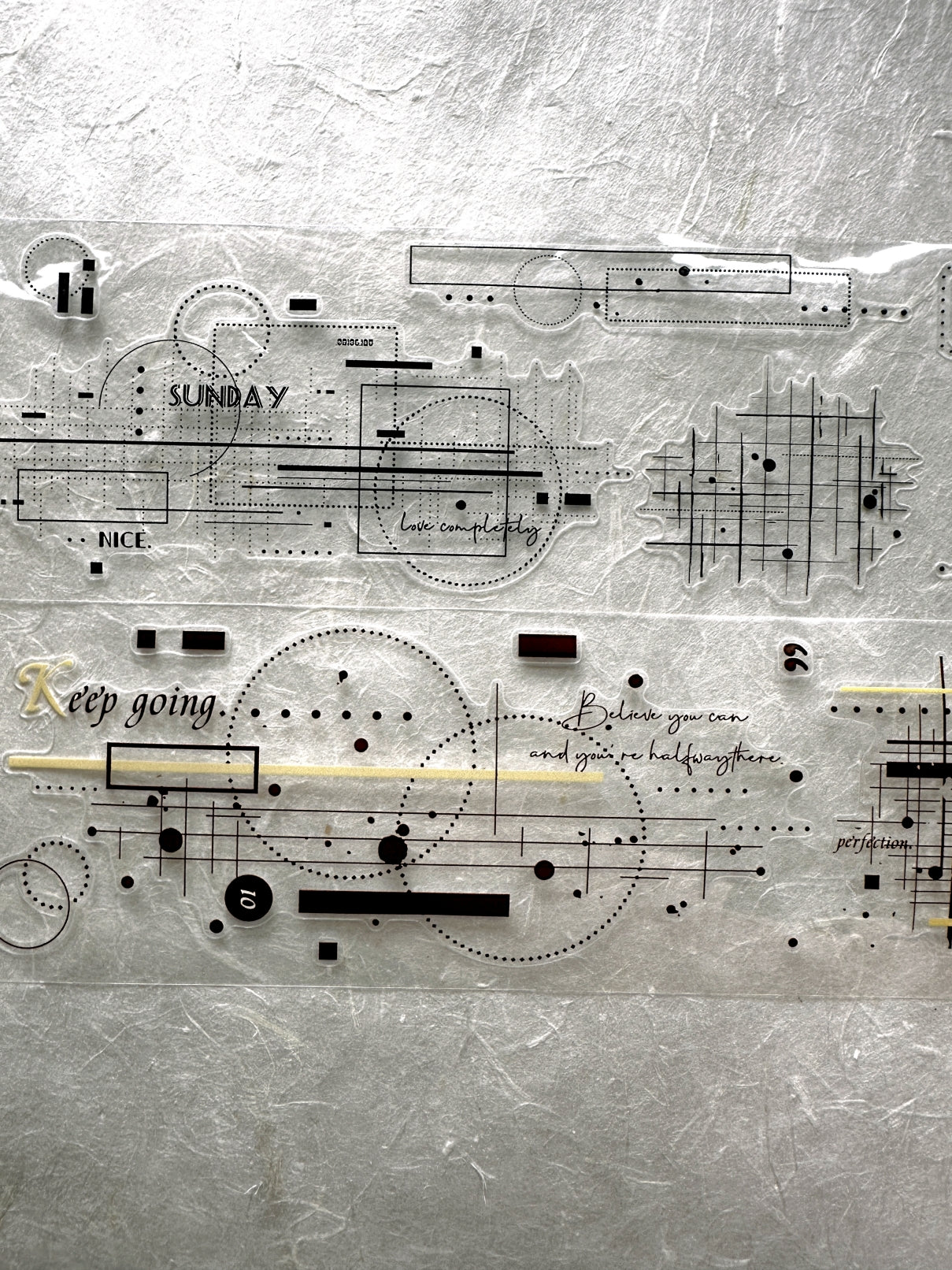 XiaoBaiJia - Shadow Minor Key kiss-cut PET tape SAMPLES