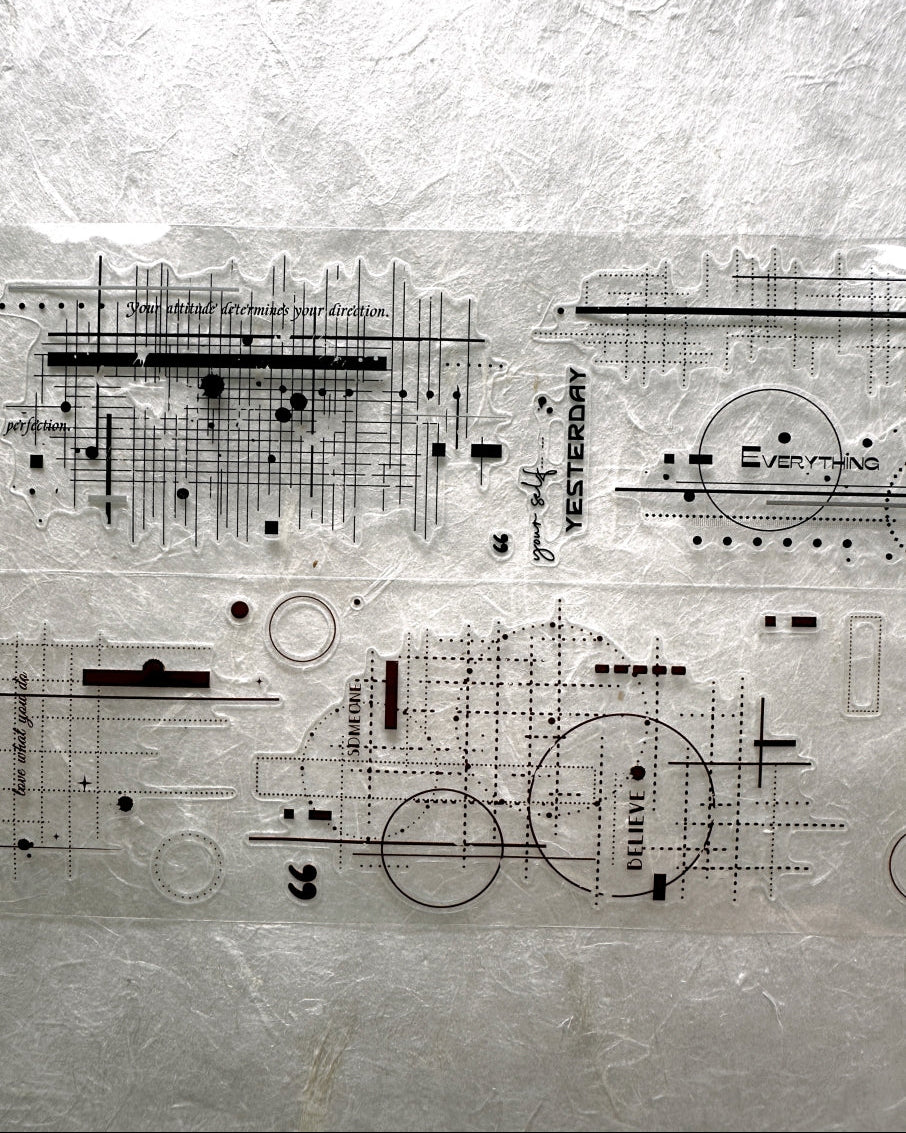 XiaoBaiJia - Shadow Minor Key kiss-cut PET tape SAMPLES