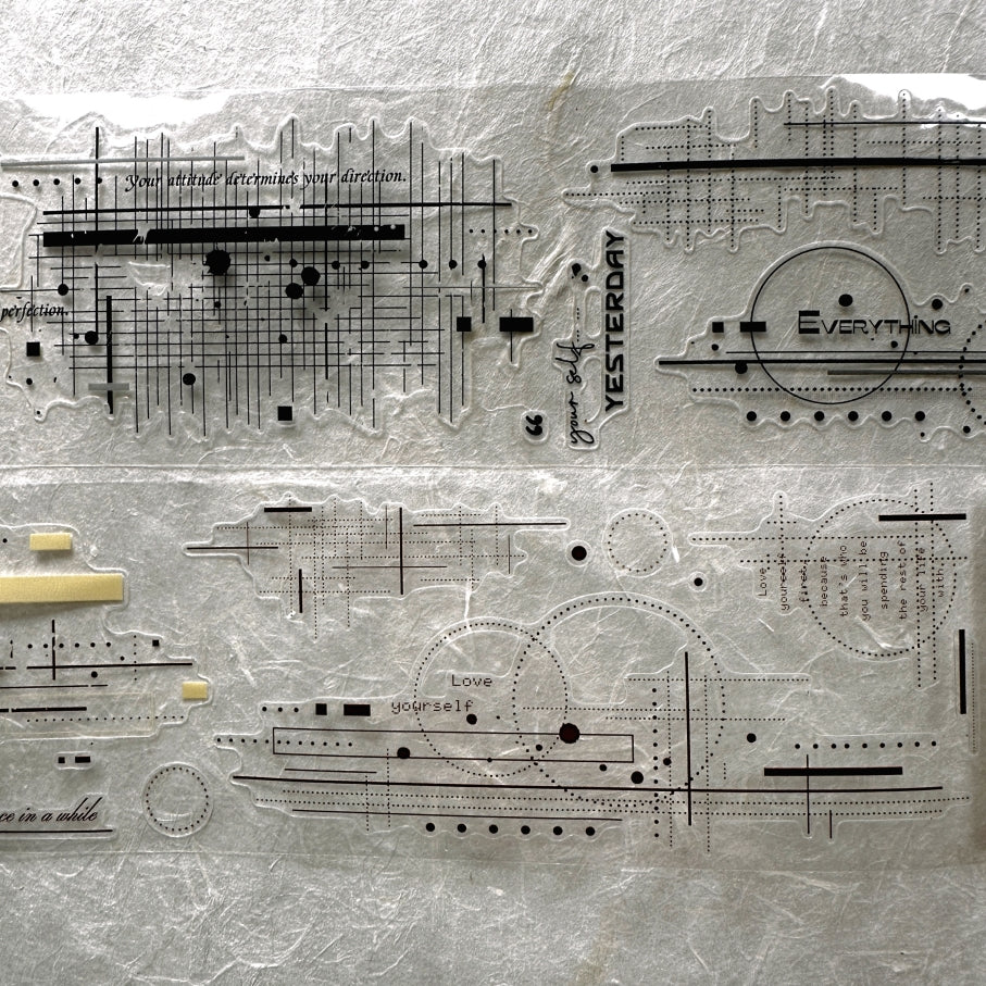 XiaoBaiJia - Shadow Minor Key kiss-cut PET tape SAMPLES