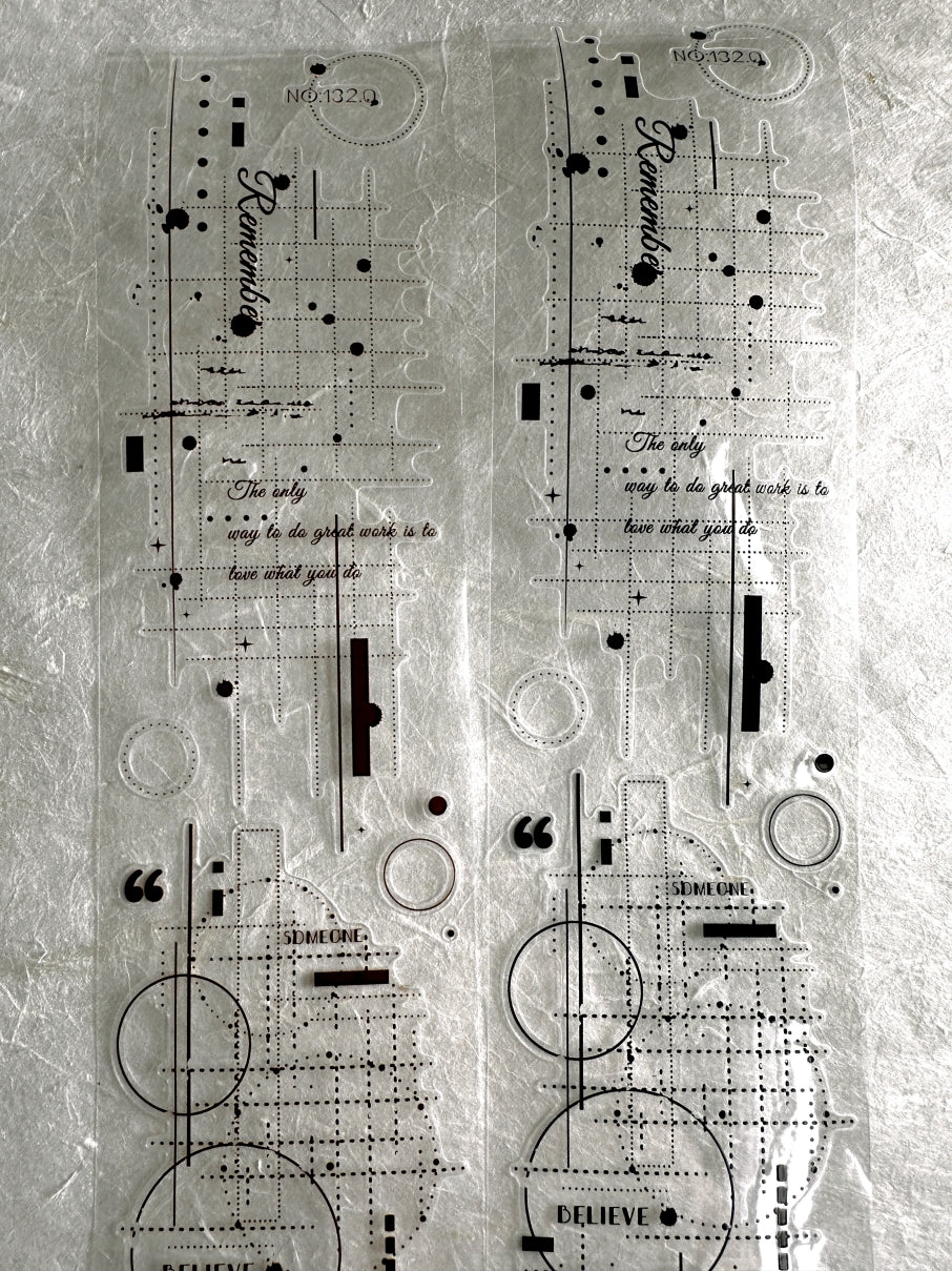 XiaoBaiJia - Shadow Minor Key kiss-cut PET tape SAMPLES
