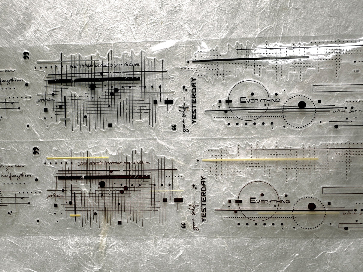 XiaoBaiJia - Shadow Minor Key kiss-cut PET tape SAMPLES