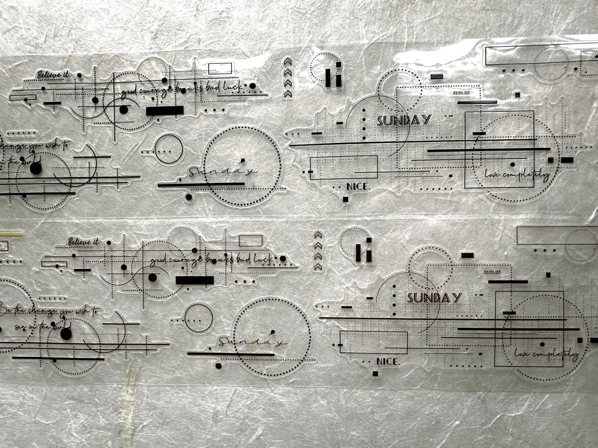 XiaoBaiJia - Shadow Minor Key kiss-cut PET tape SAMPLES