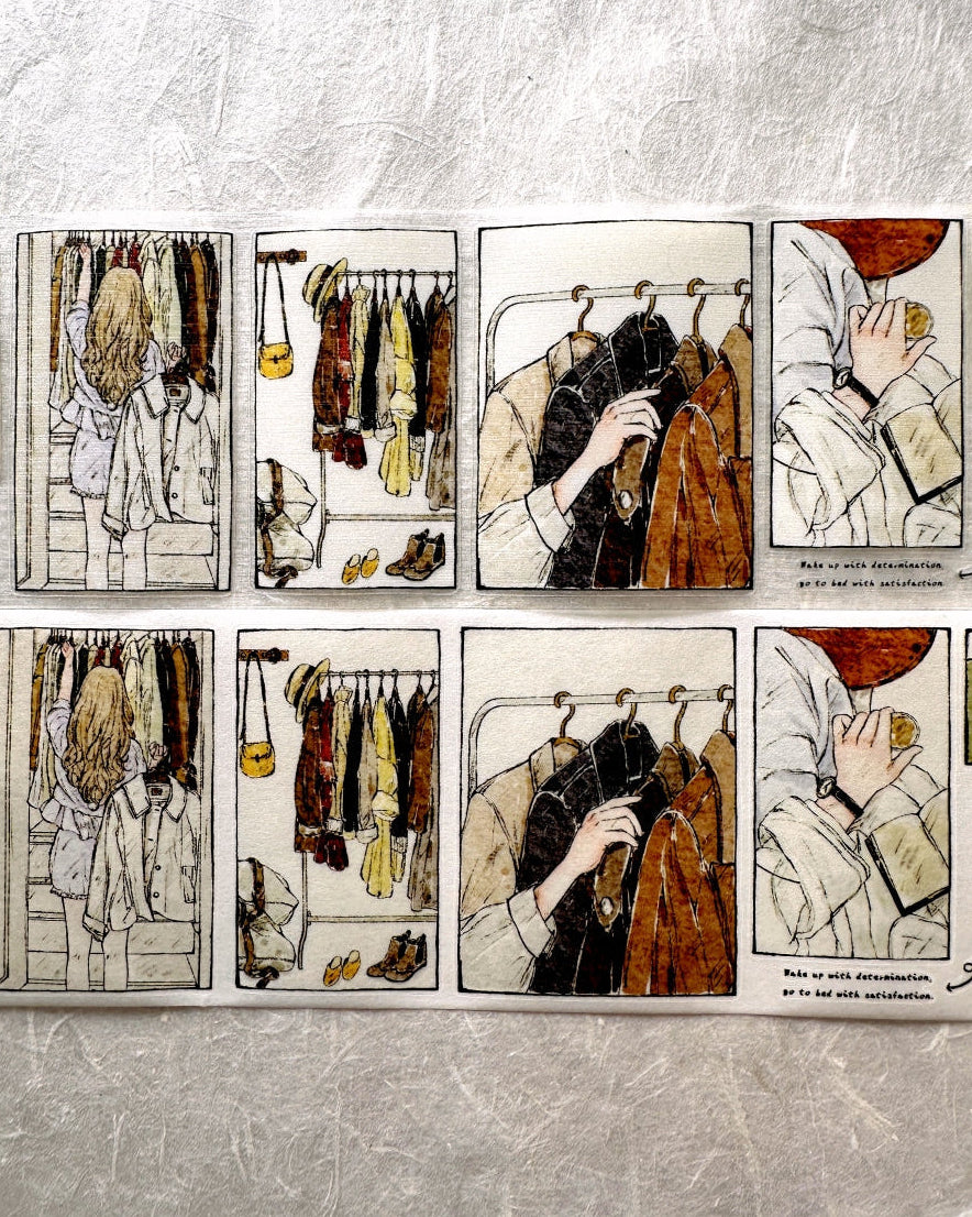 XiaoBaiJia - Framed Ramblings kiss-cut PET & washi tape SAMPLES