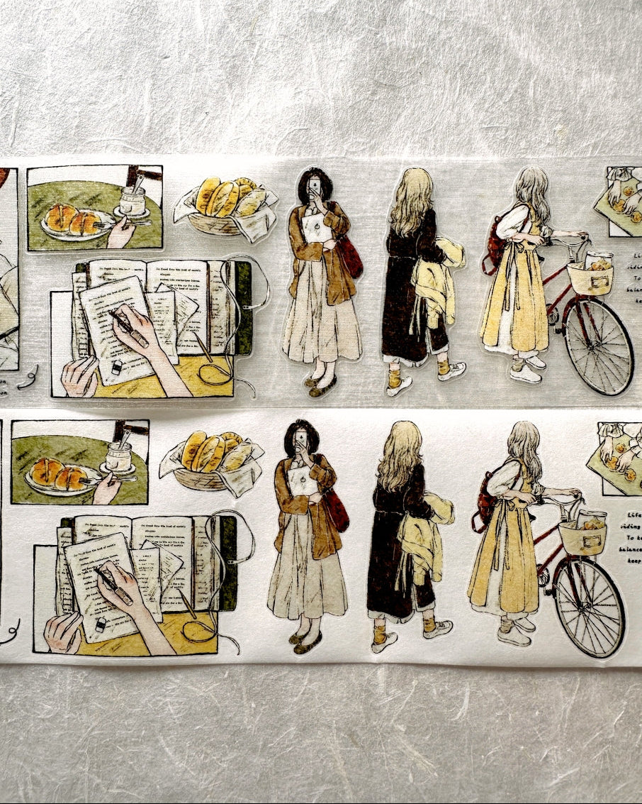XiaoBaiJia - Framed Ramblings kiss-cut PET & washi tape SAMPLES
