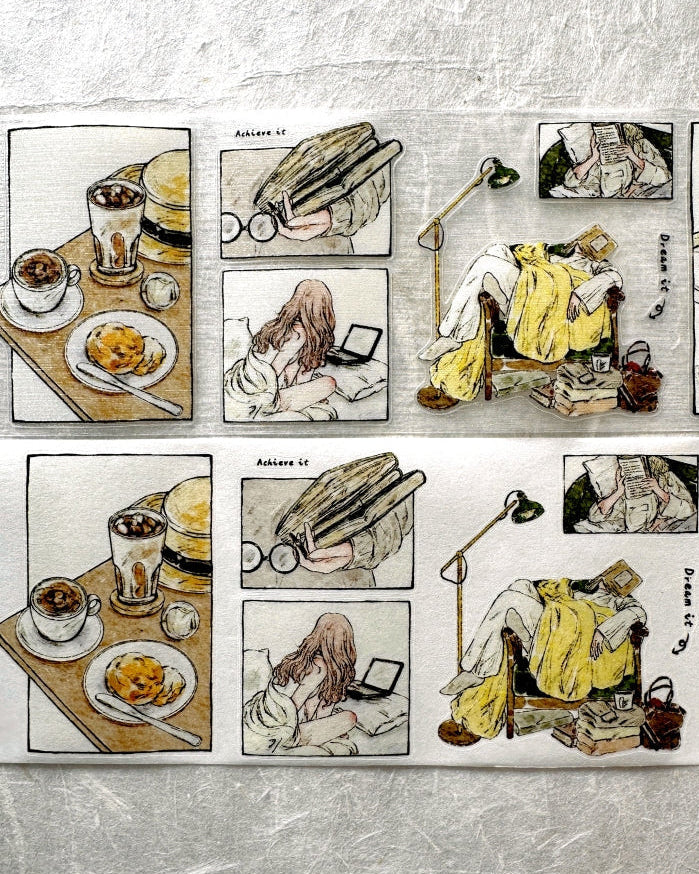 XiaoBaiJia - Framed Ramblings kiss-cut PET & washi tape SAMPLES