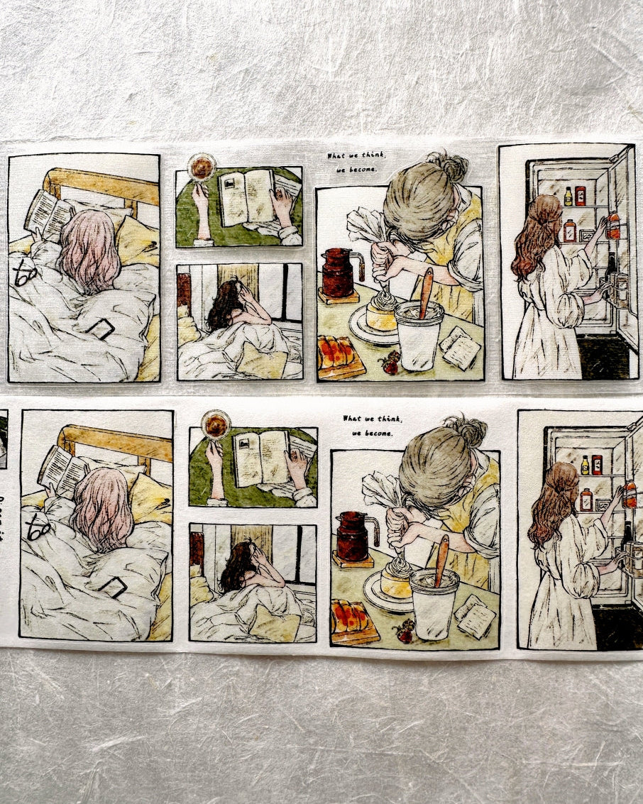 XiaoBaiJia - Framed Ramblings kiss-cut PET & washi tape SAMPLES