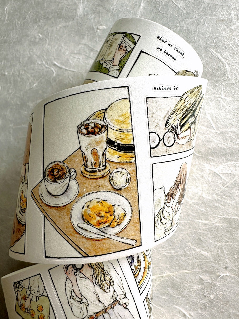 XiaoBaiJia - Framed Ramblings kiss-cut PET & washi tape SAMPLES