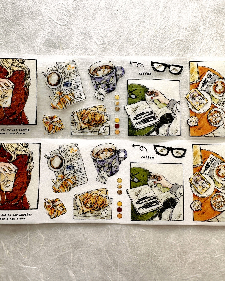 XiaoBaiJia - Framed Ramblings kiss-cut PET & washi tape SAMPLES