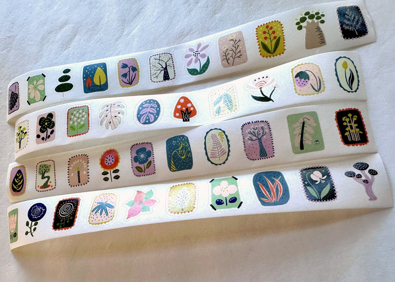 Xiyue Studio - Plants kiss-cut washi tape SAMPLES