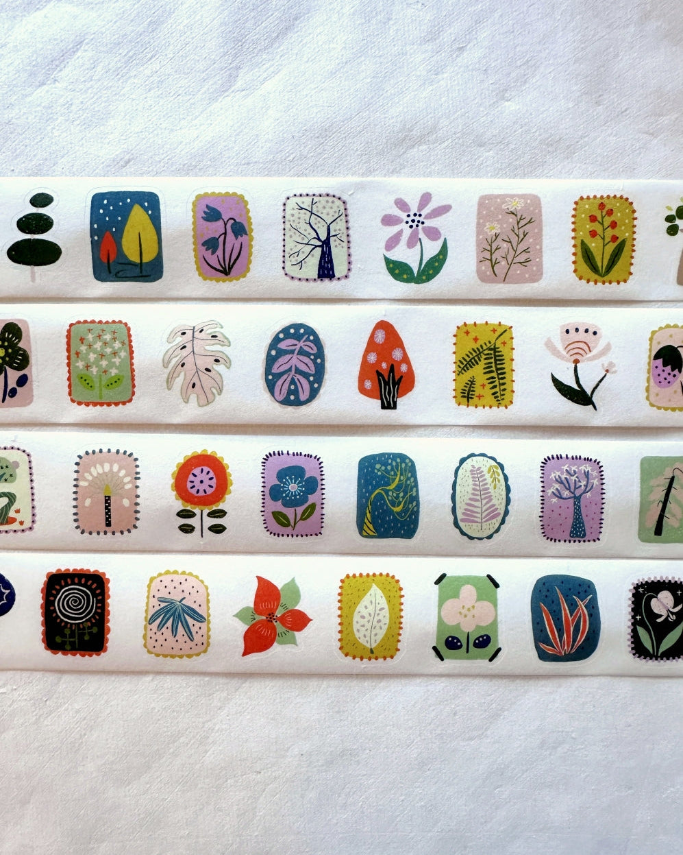Xiyue Studio - Plants kiss-cut washi tape SAMPLES