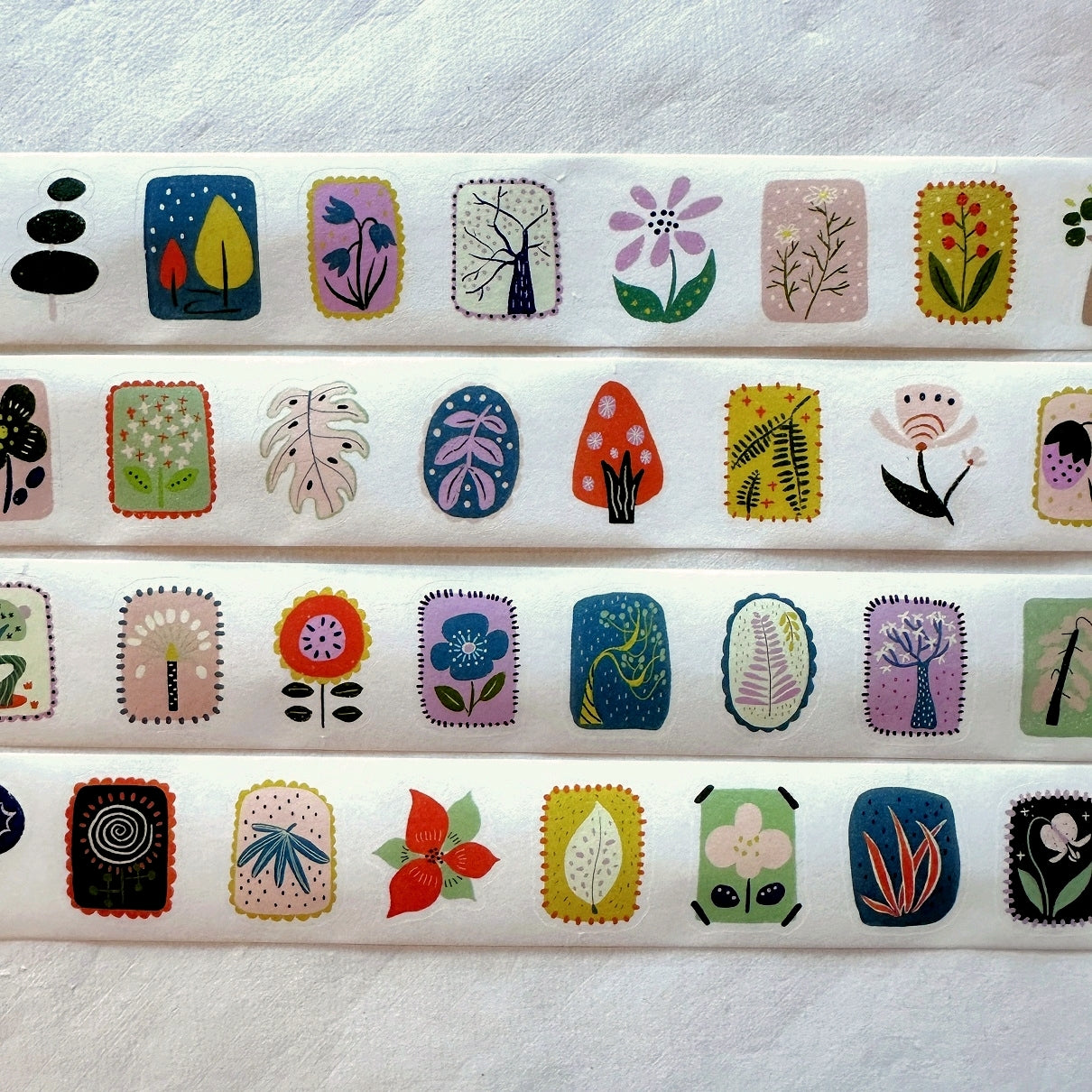 Xiyue Studio - Plants kiss-cut washi tape SAMPLES